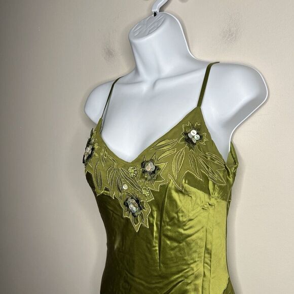 Vintage Sue Wong Nocturne Silk Dress Womens Size 2 Fairy 90s Y2K Asymmetric Hem - Picture 6 of 17
